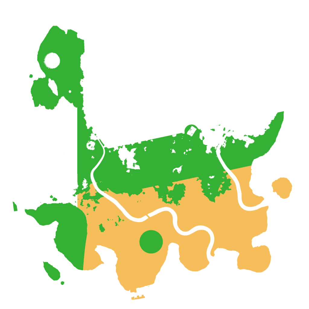 Biome Rust Map: Procedural Map, Size: 3500, Seed: 477144788