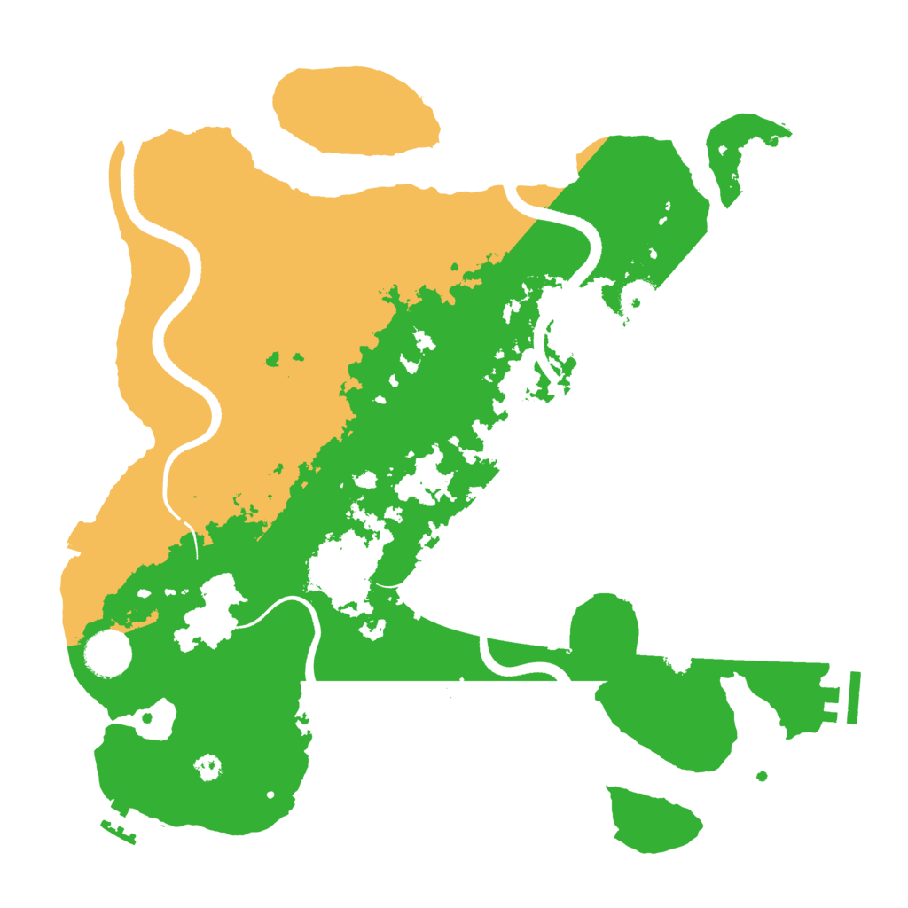Biome Rust Map: Procedural Map, Size: 3500, Seed: 833519130
