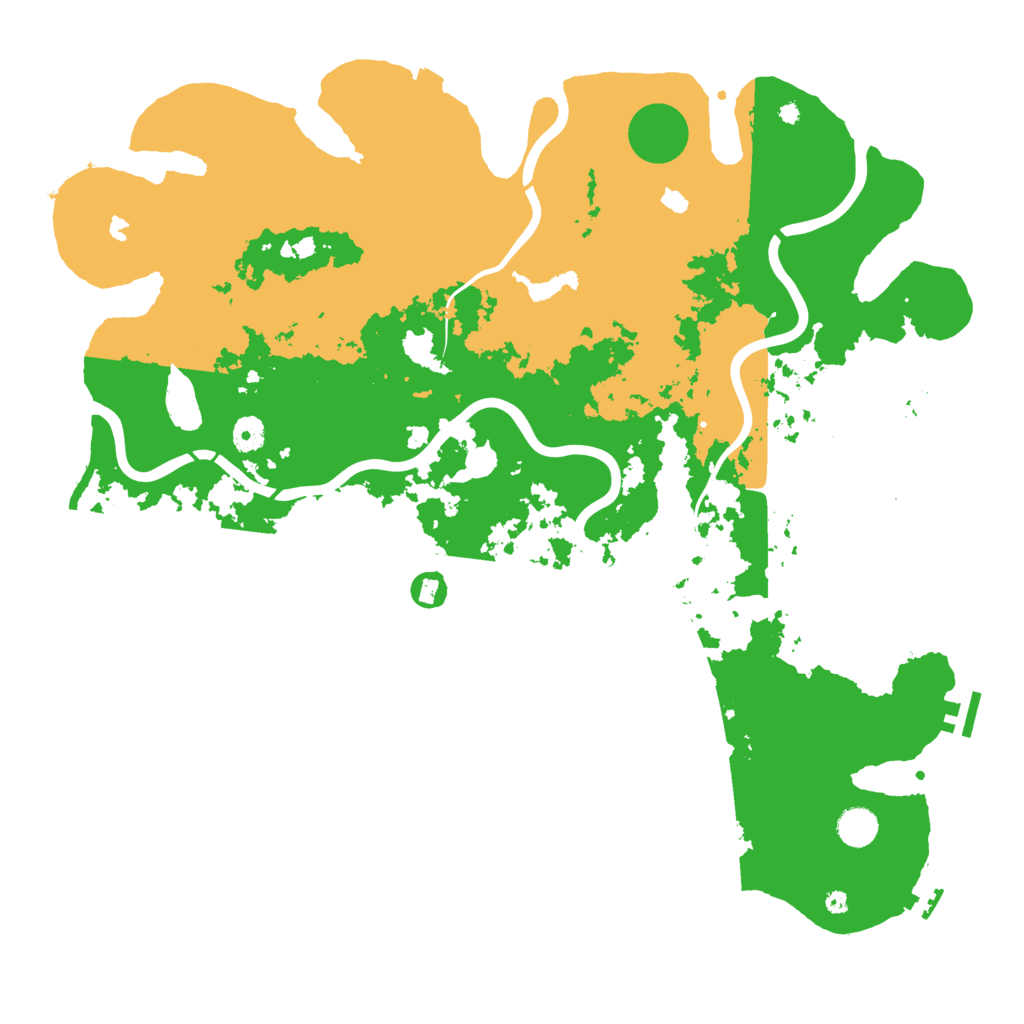Biome Rust Map: Procedural Map, Size: 4500, Seed: 142082522