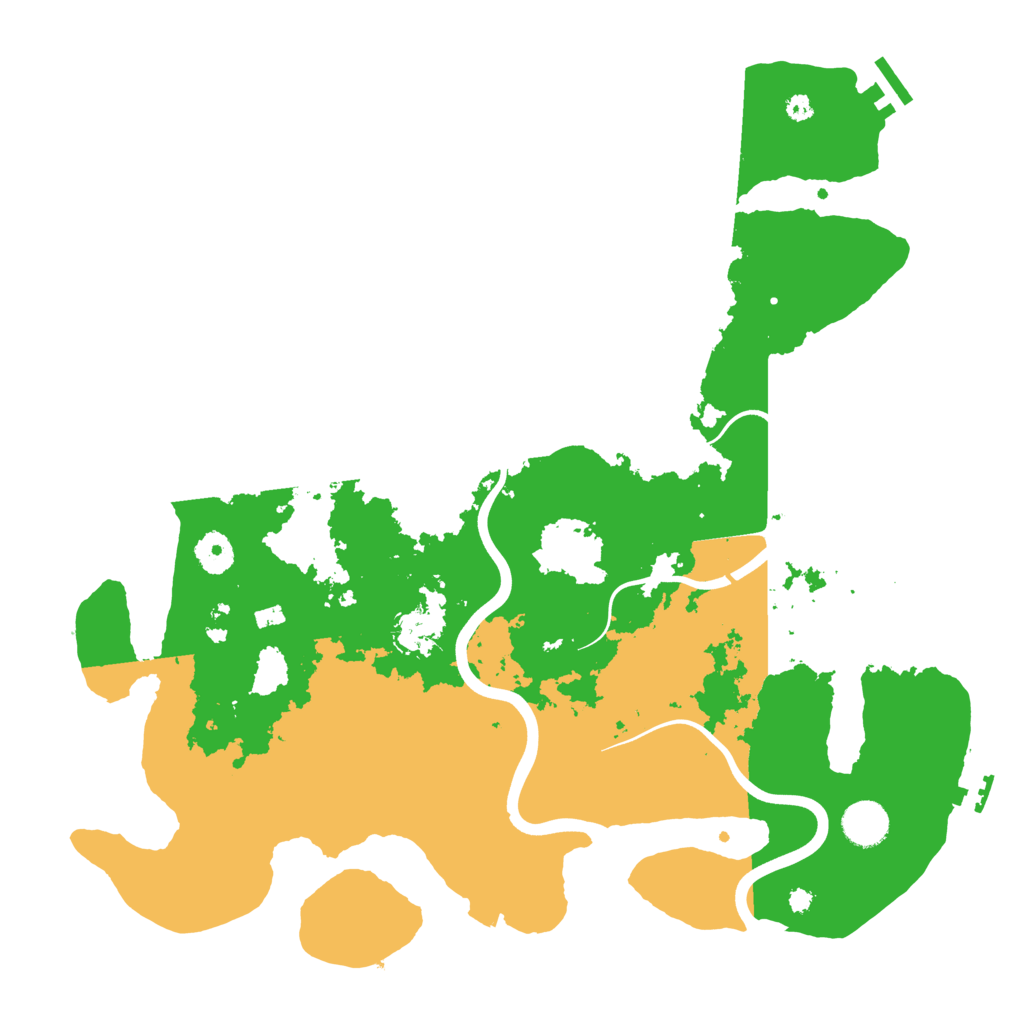 Biome Rust Map: Procedural Map, Size: 3900, Seed: 70351