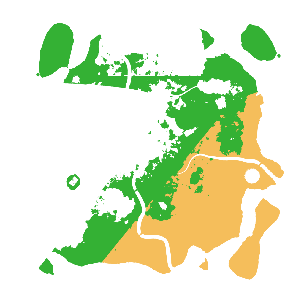 Biome Rust Map: Procedural Map, Size: 3600, Seed: 814533358