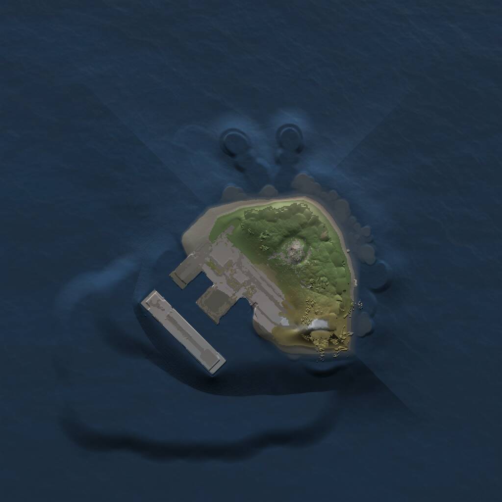 Rust Map: Procedural Map, Size: 1000, Seed: 372822672, 2 Monuments