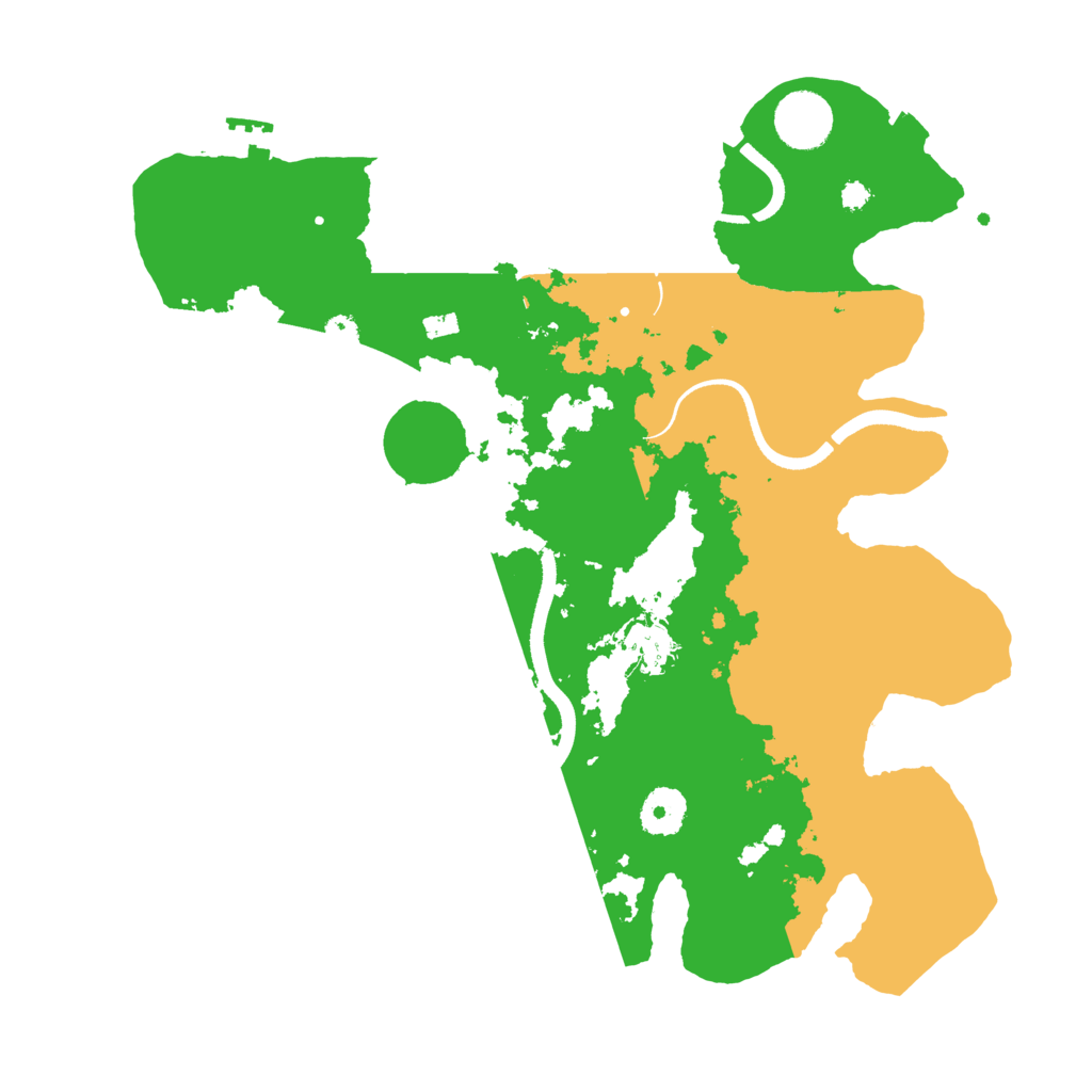 Biome Rust Map: Procedural Map, Size: 3500, Seed: 243892695