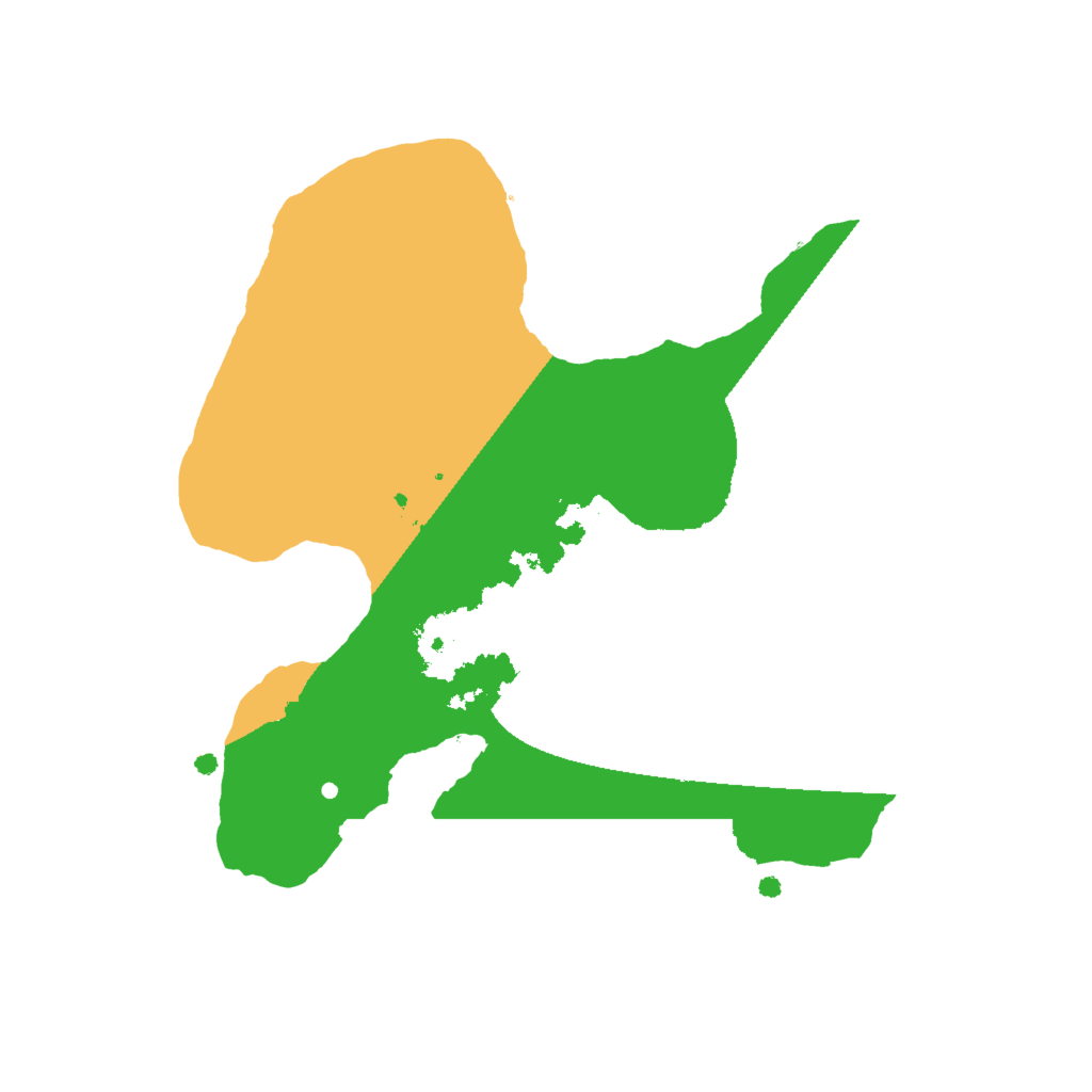 Biome Rust Map: Procedural Map, Size: 2000, Seed: 45687