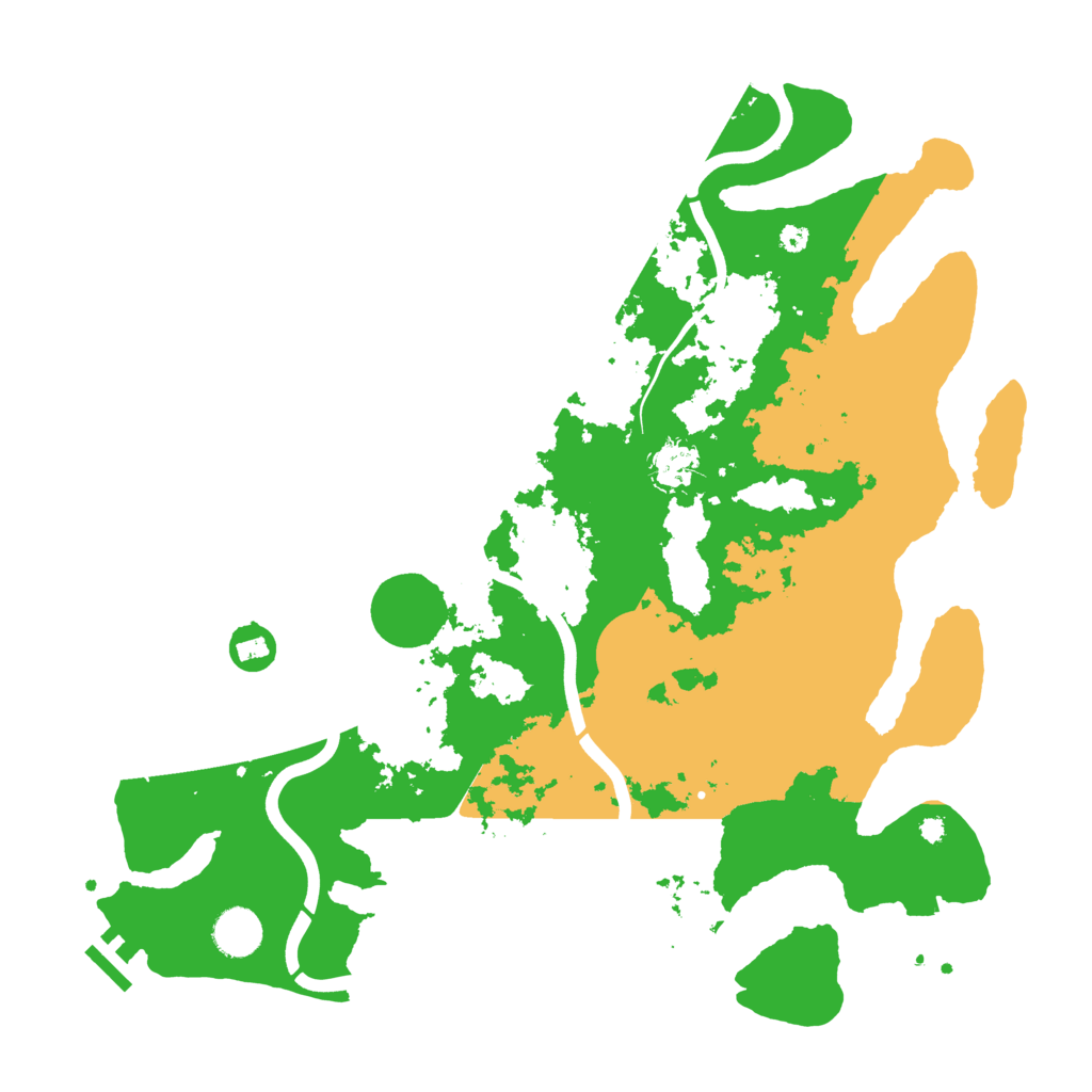 Biome Rust Map: Procedural Map, Size: 3900, Seed: 974516507