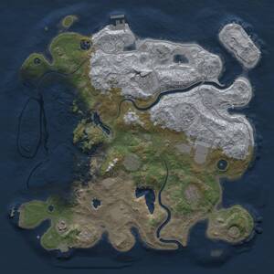 Thumbnail Rust Map: Procedural Map, Size: 4000, Seed: 706793628, 15 Monuments