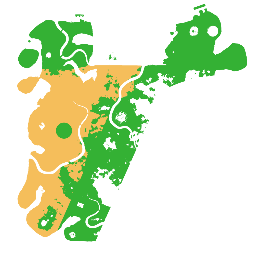 Biome Rust Map: Procedural Map, Size: 4300, Seed: 83799380
