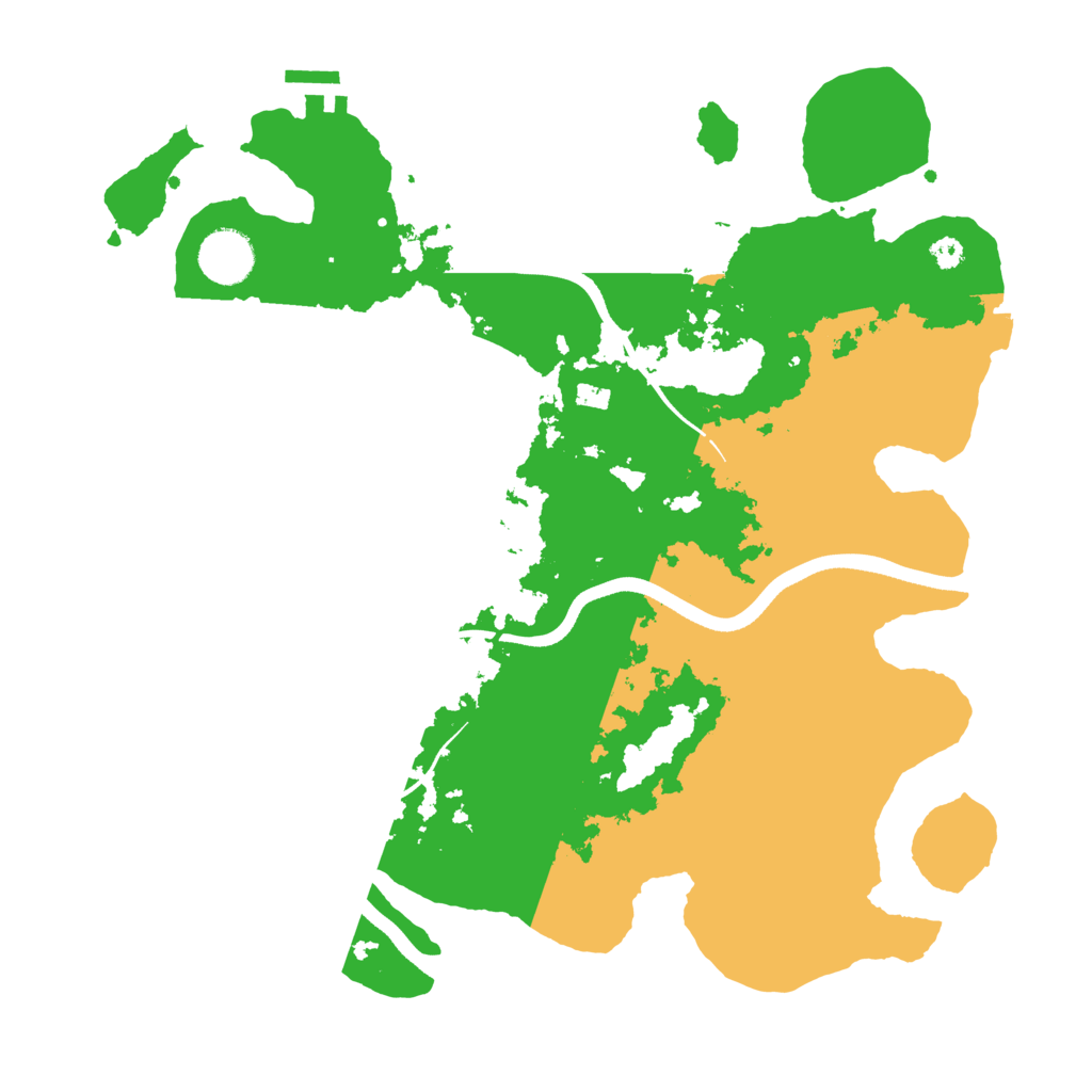 Biome Rust Map: Procedural Map, Size: 3500, Seed: 79047979