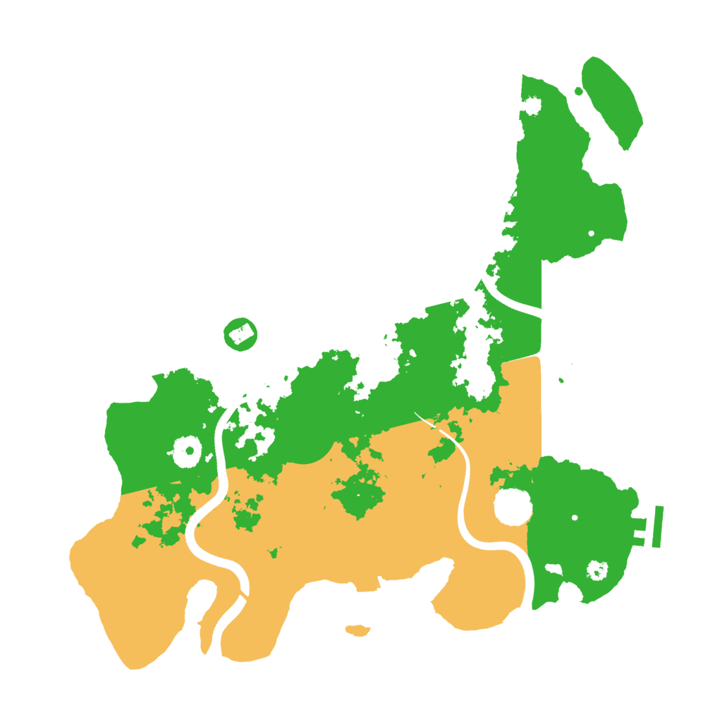 Biome Rust Map: Procedural Map, Size: 3500, Seed: 928567