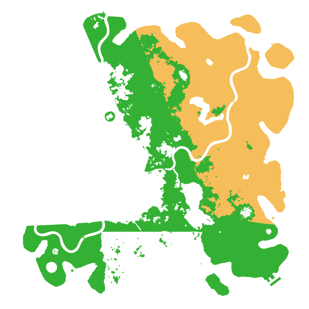 Biome Rust Map: Procedural Map, Size: 5000, Seed: 703146999
