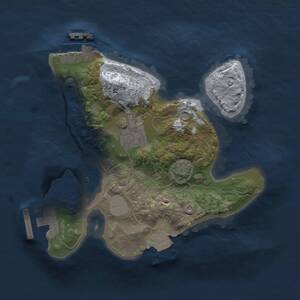 Thumbnail Rust Map: Procedural Map, Size: 2000, Seed: 1189616976, 5 Monuments