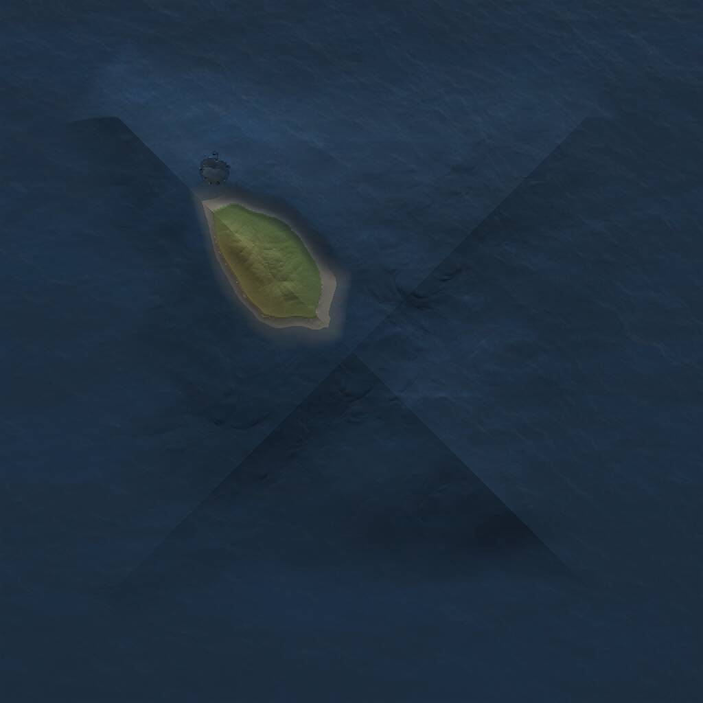 Rust Map: Procedural Map, Size: 1000, Seed: 1267757689, 1 Monuments