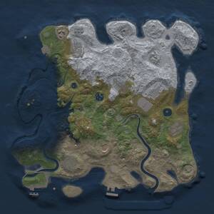 Thumbnail Rust Map: Procedural Map, Size: 3750, Seed: 634243572, 16 Monuments