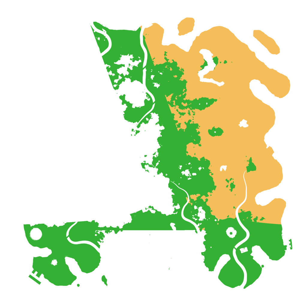 Biome Rust Map: Procedural Map, Size: 4500, Seed: 787550408