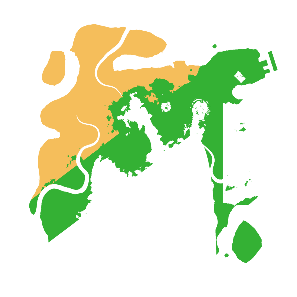 Biome Rust Map: Procedural Map, Size: 3000, Seed: 1874774348