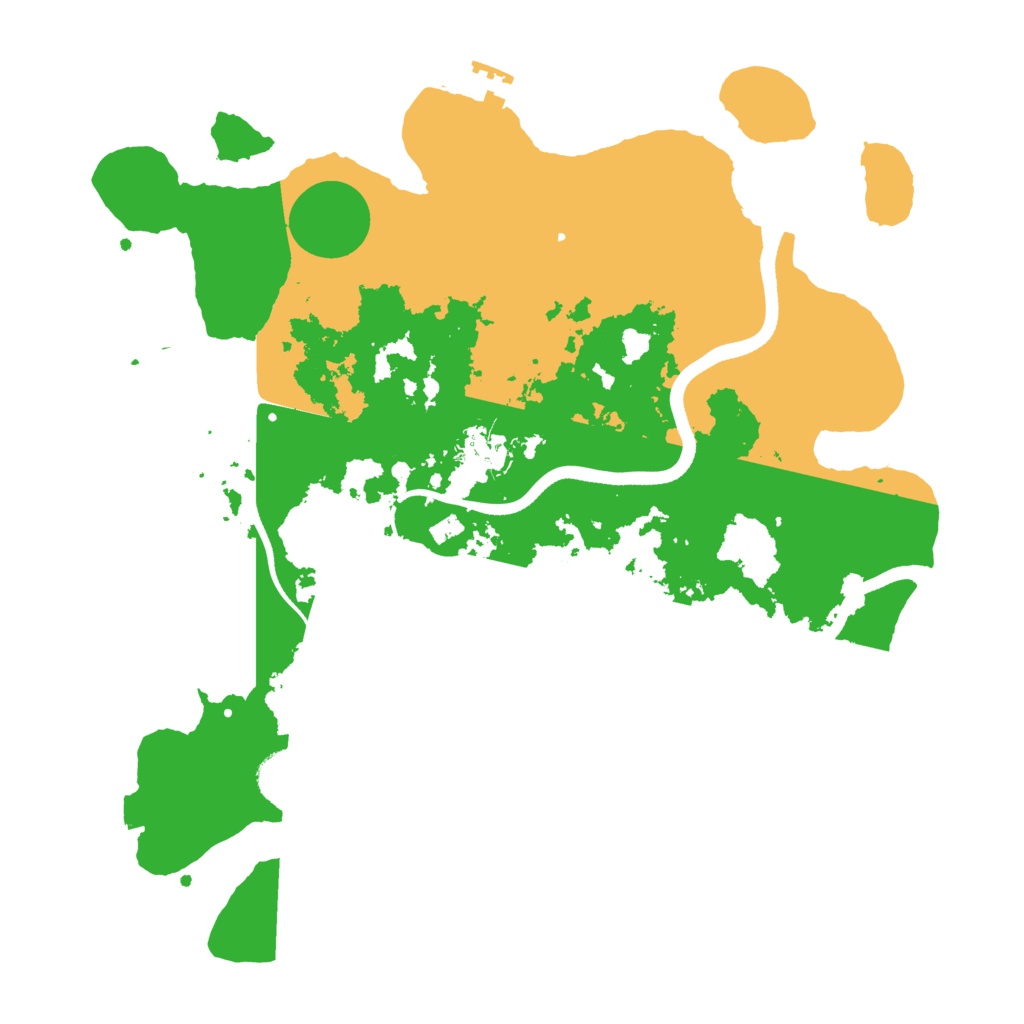 Biome Rust Map: Procedural Map, Size: 3500, Seed: 176839492