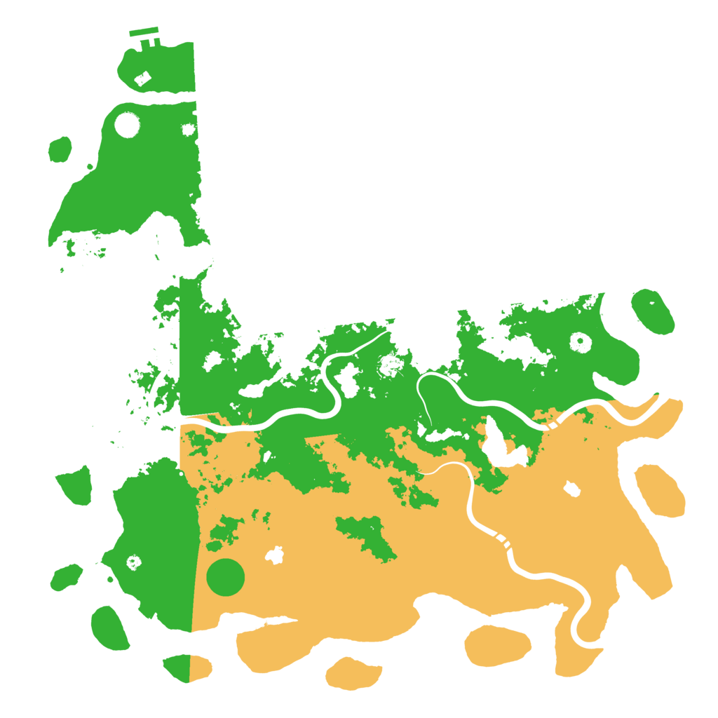 Biome Rust Map: Procedural Map, Size: 5000, Seed: 100748376