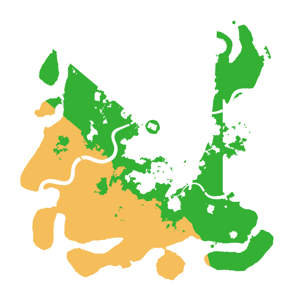 Biome Rust Map: Procedural Map, Size: 3500, Seed: 344110090