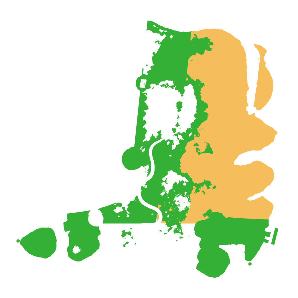 Biome Rust Map: Procedural Map, Size: 3600, Seed: 1165706230