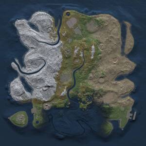 Thumbnail Rust Map: Procedural Map, Size: 3600, Seed: 1165706230, 16 Monuments
