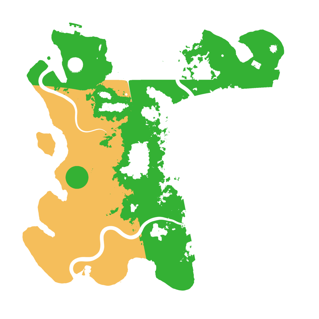 Biome Rust Map: Procedural Map, Size: 3700, Seed: 1608963265
