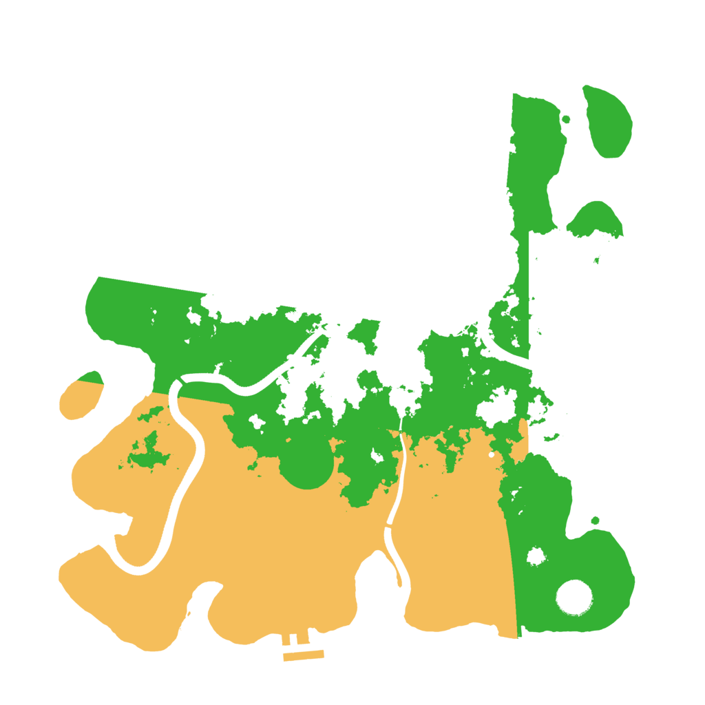 Biome Rust Map: Procedural Map, Size: 3500, Seed: 327800105