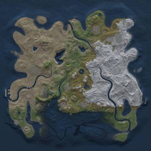 Thumbnail Rust Map: Procedural Map, Size: 4250, Seed: 1855283697, 16 Monuments