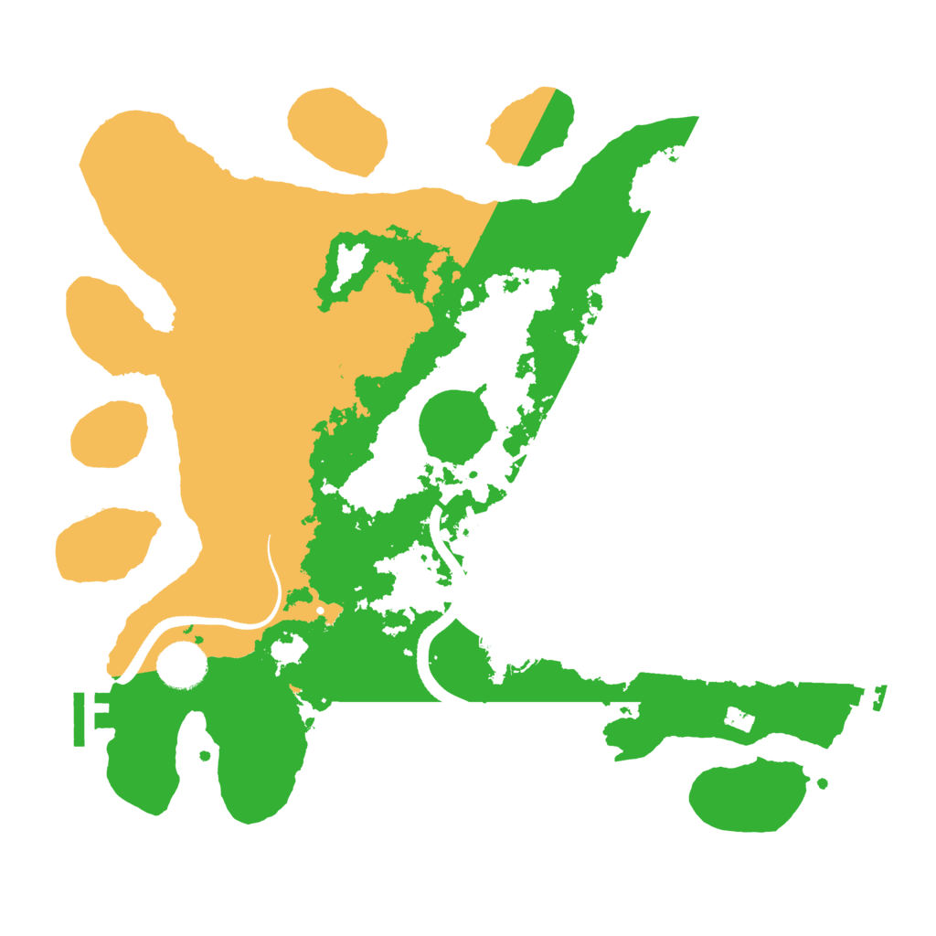 Biome Rust Map: Procedural Map, Size: 3500, Seed: 223623473