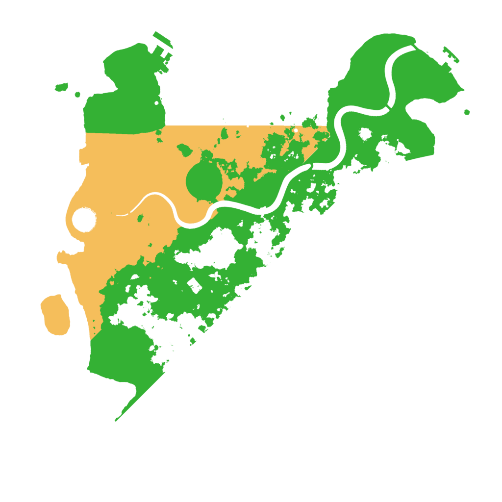 Biome Rust Map: Procedural Map, Size: 3650, Seed: 374431246