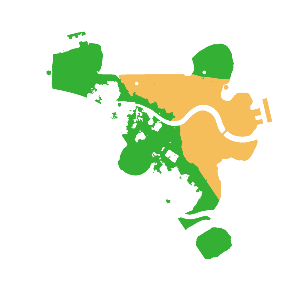 Biome Rust Map: Procedural Map, Size: 2500, Seed: 630621679