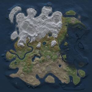 Thumbnail Rust Map: Procedural Map, Size: 4000, Seed: 1333342422, 15 Monuments