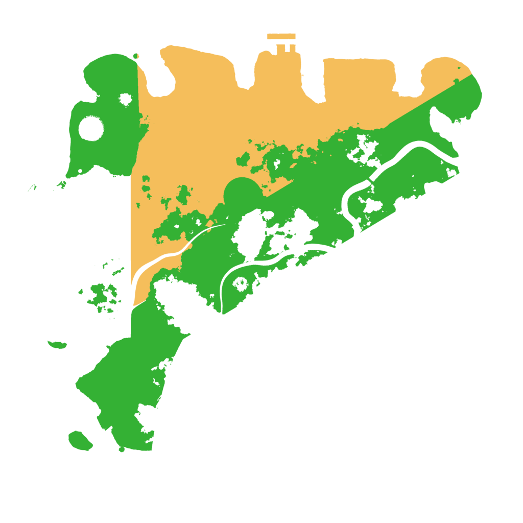 Biome Rust Map: Procedural Map, Size: 3750, Seed: 1387458107