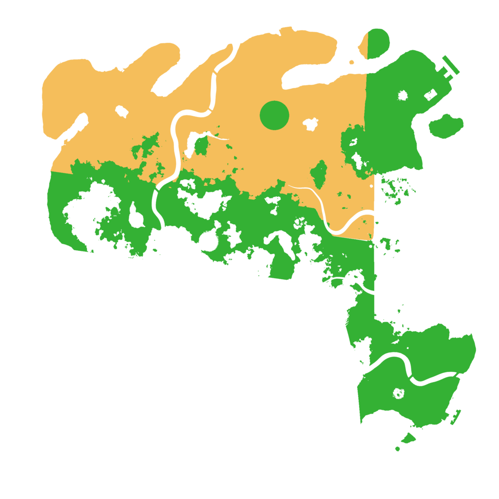 Biome Rust Map: Procedural Map, Size: 4500, Seed: 646293784