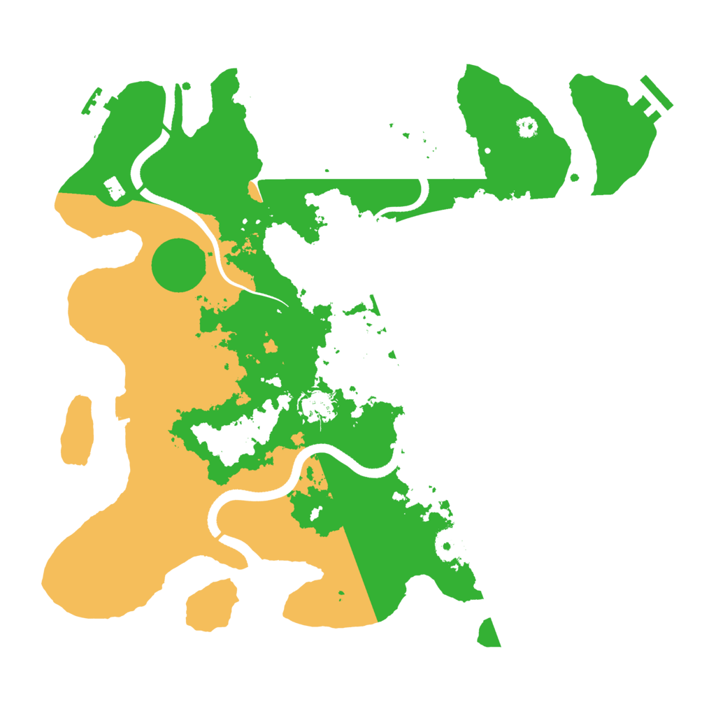 Biome Rust Map: Procedural Map, Size: 3500, Seed: 932632664