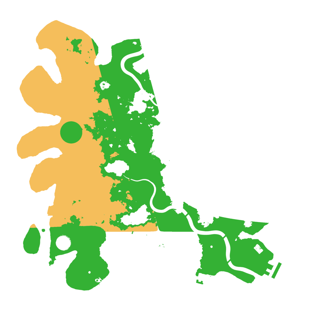 Biome Rust Map: Procedural Map, Size: 3700, Seed: 450351009