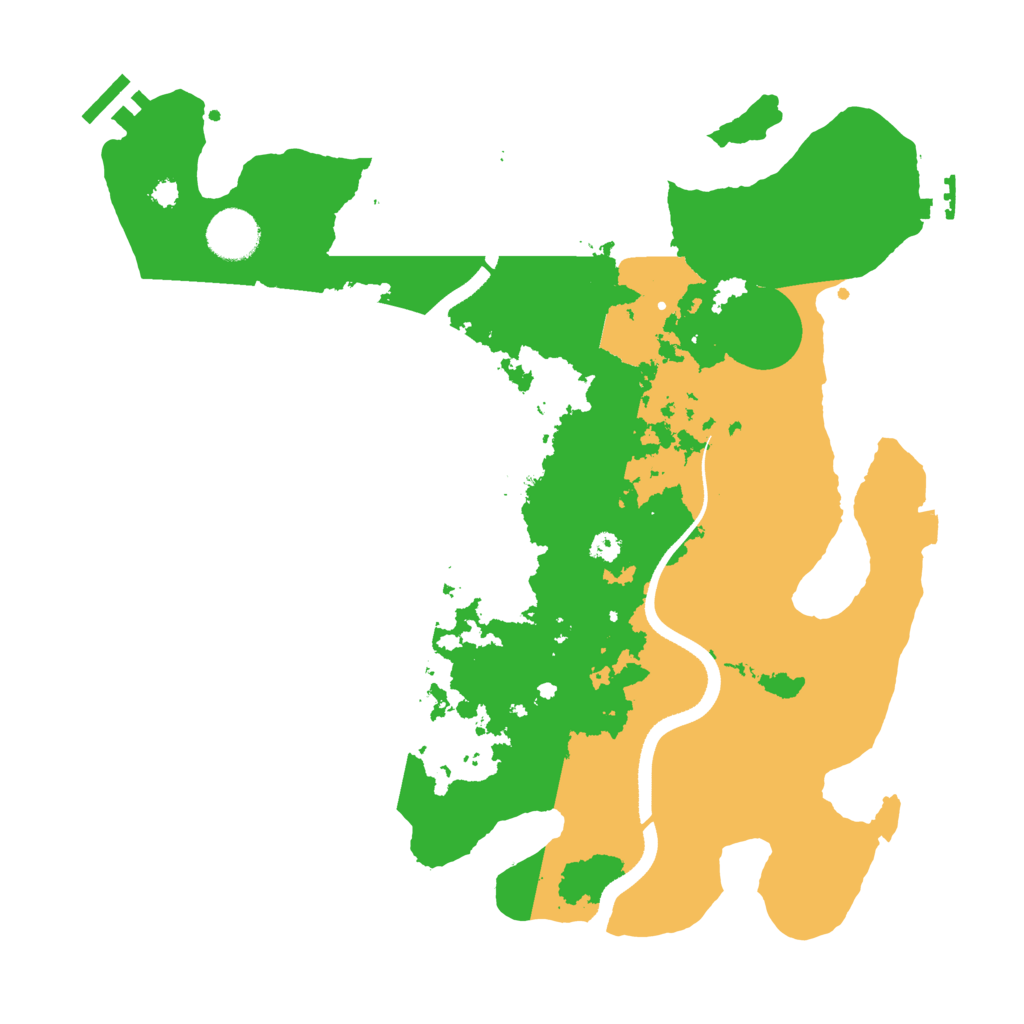 Biome Rust Map: Procedural Map, Size: 3500, Seed: 1795125178