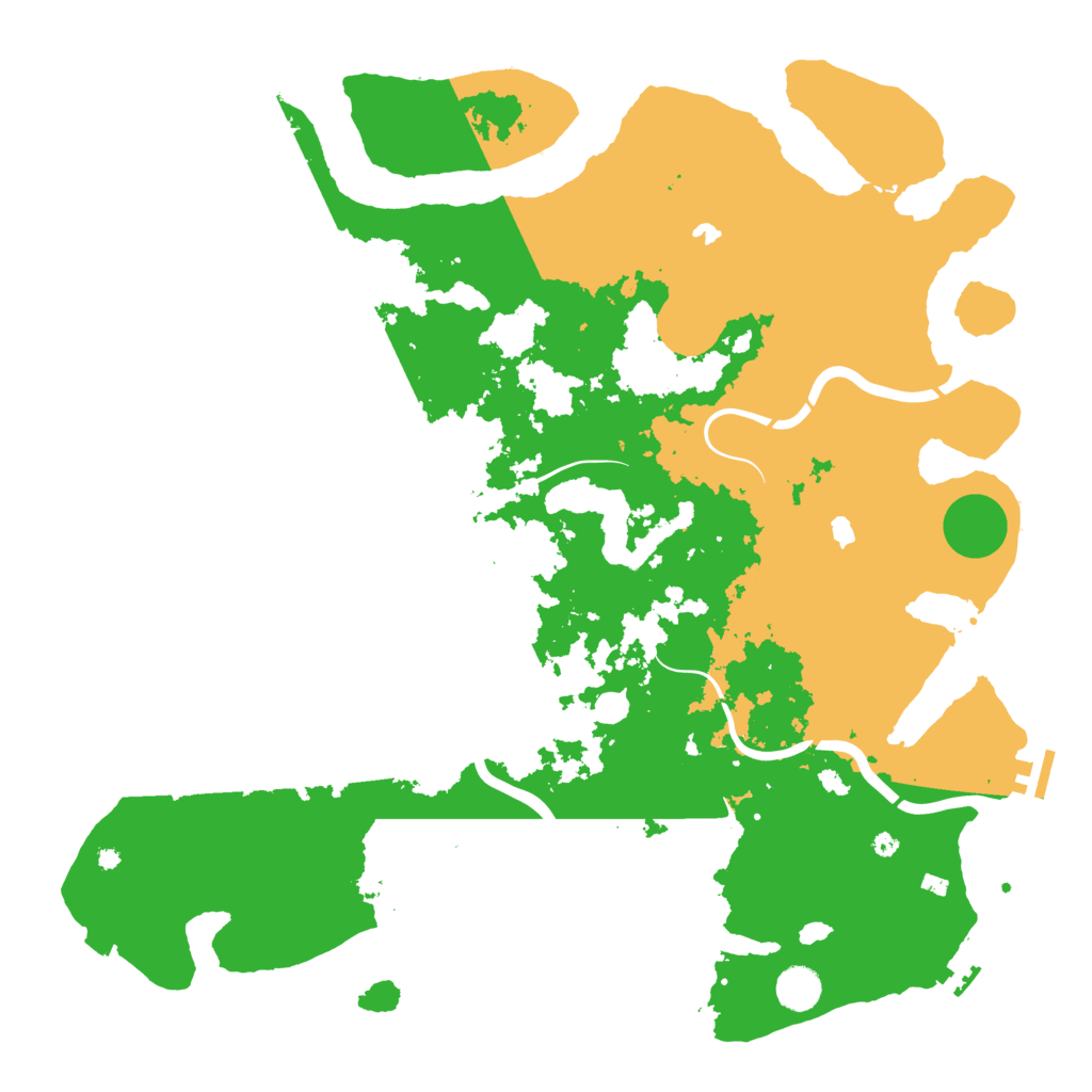 Biome Rust Map: Procedural Map, Size: 4500, Seed: 78767488