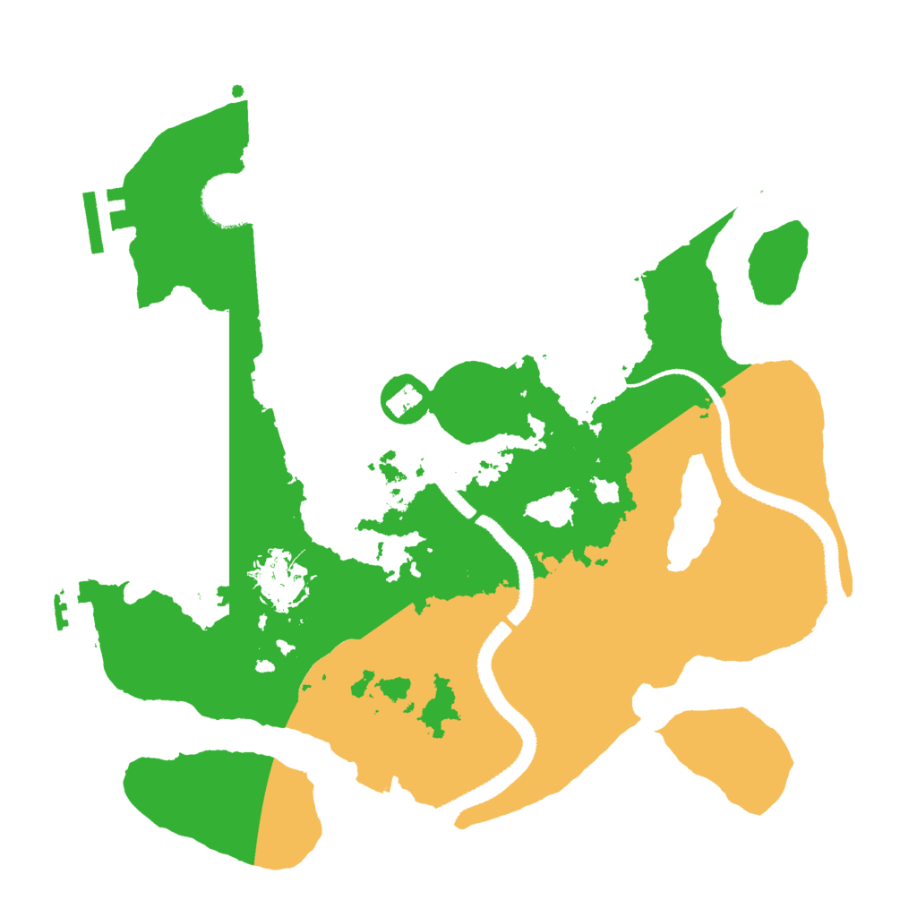 Biome Rust Map: Procedural Map, Size: 3000, Seed: 638068244