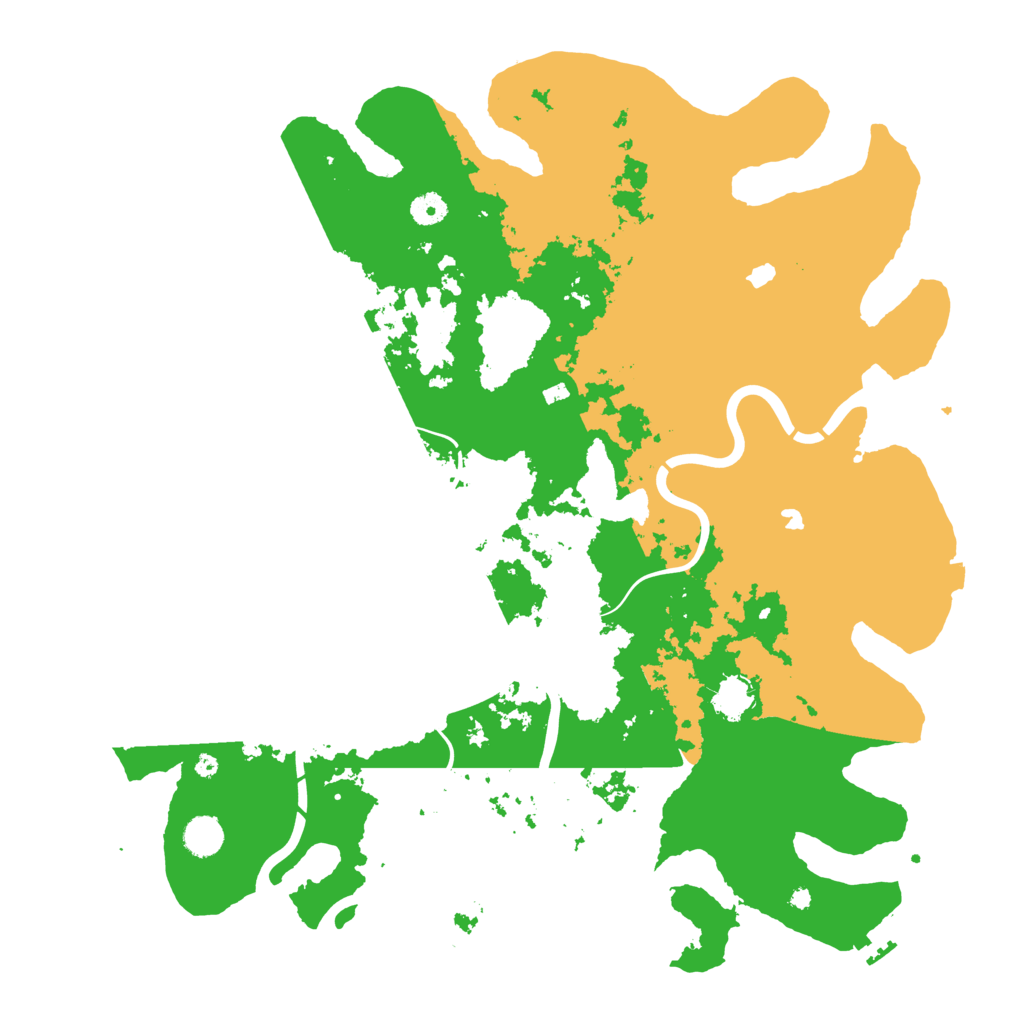 Biome Rust Map: Procedural Map, Size: 4500, Seed: 16811886