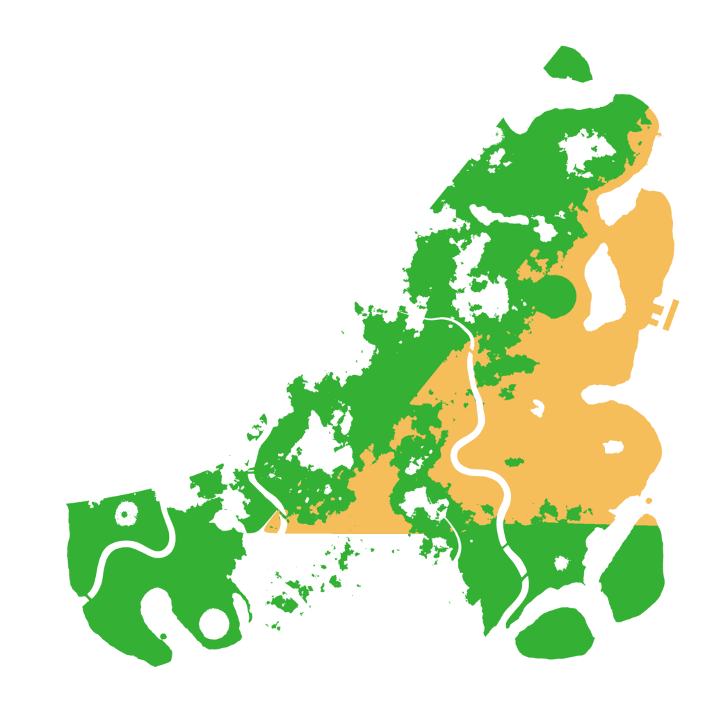 Biome Rust Map: Procedural Map, Size: 4500, Seed: 381792281