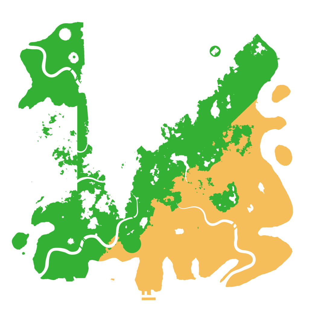 Biome Rust Map: Procedural Map, Size: 4500, Seed: 1843896458