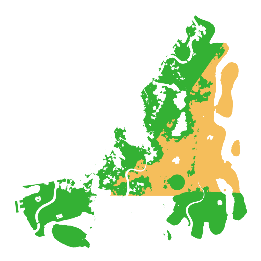 Biome Rust Map: Procedural Map, Size: 4500, Seed: 255128364