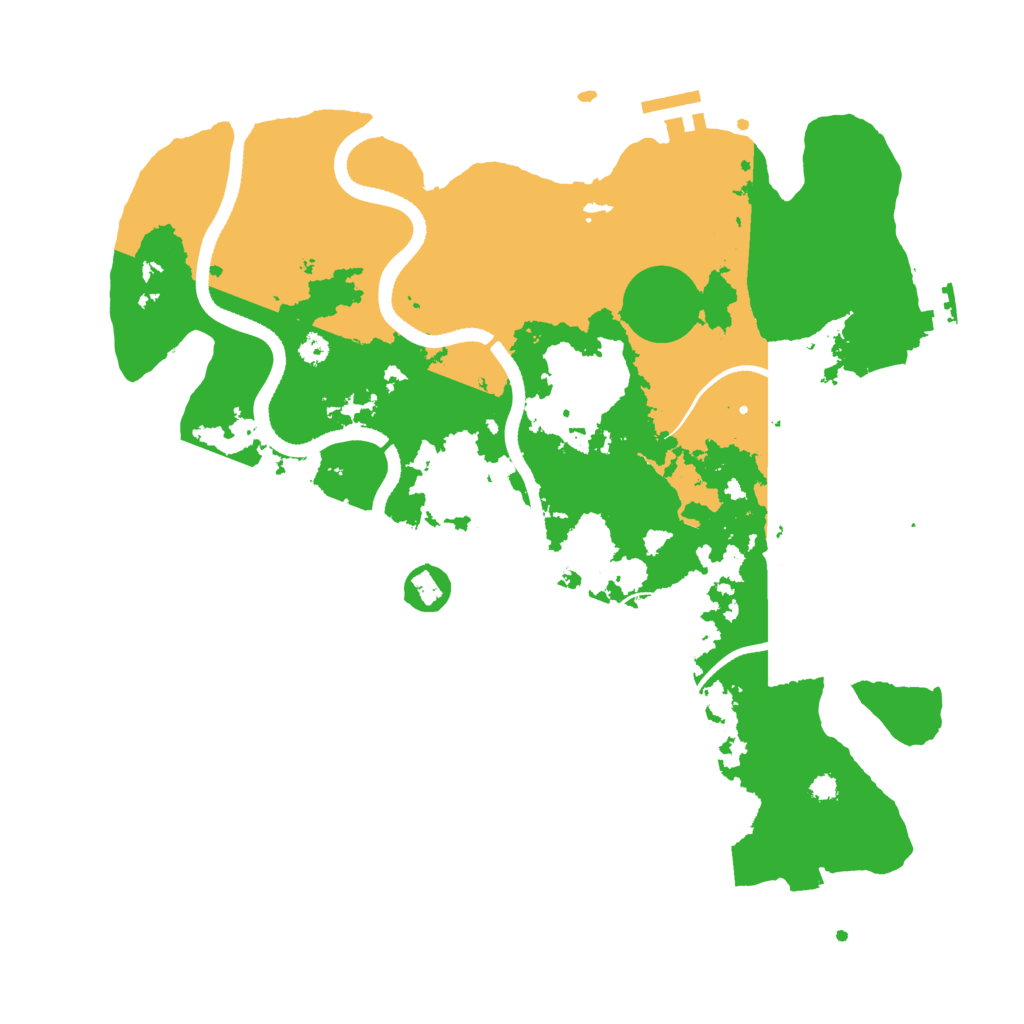 Biome Rust Map: Procedural Map, Size: 3500, Seed: 368754