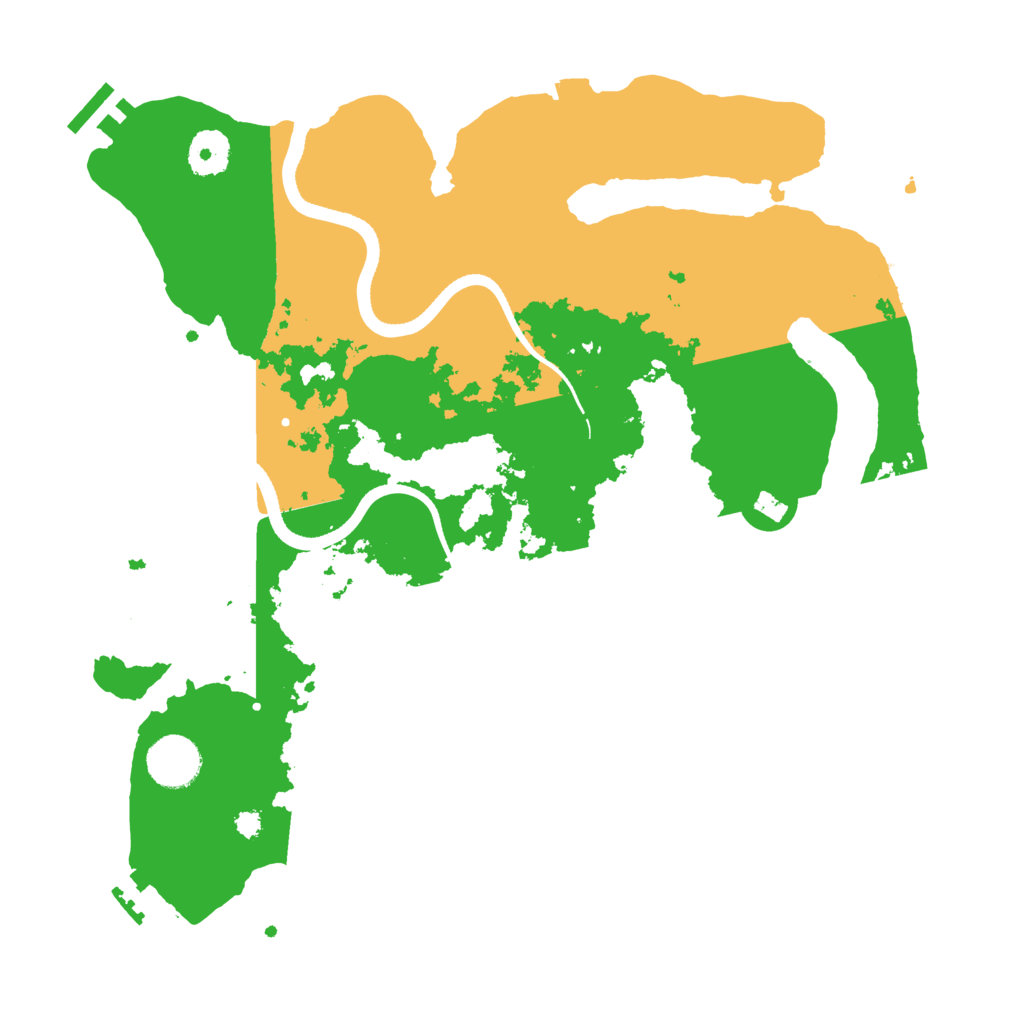 Biome Rust Map: Procedural Map, Size: 3500, Seed: 453255149