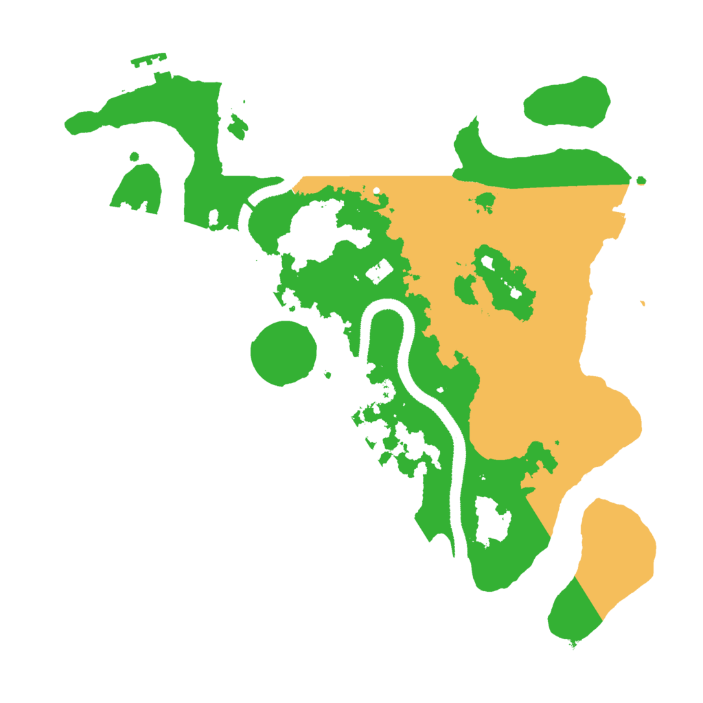 Biome Rust Map: Procedural Map, Size: 3000, Seed: 95871437