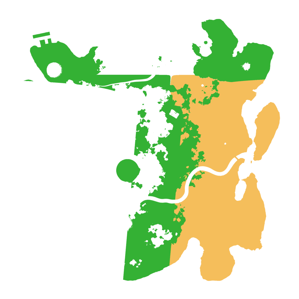 Biome Rust Map: Procedural Map, Size: 3500, Seed: 168340149