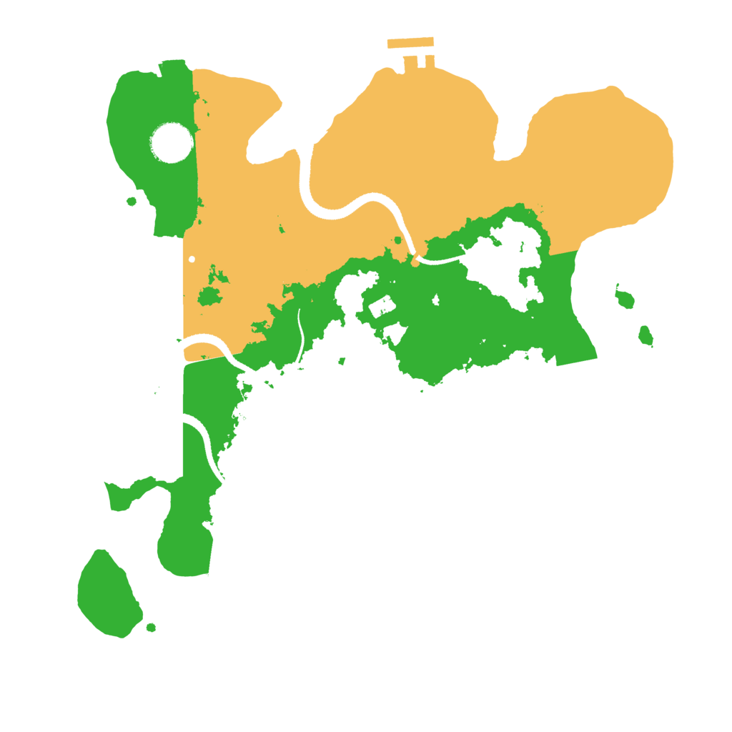 Biome Rust Map: Procedural Map, Size: 3200, Seed: 3267589