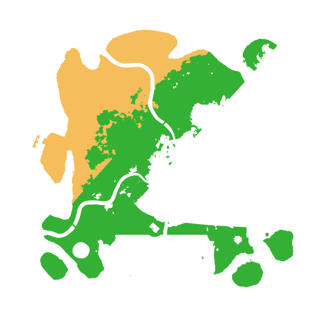 Biome Rust Map: Procedural Map, Size: 3500, Seed: 20250830