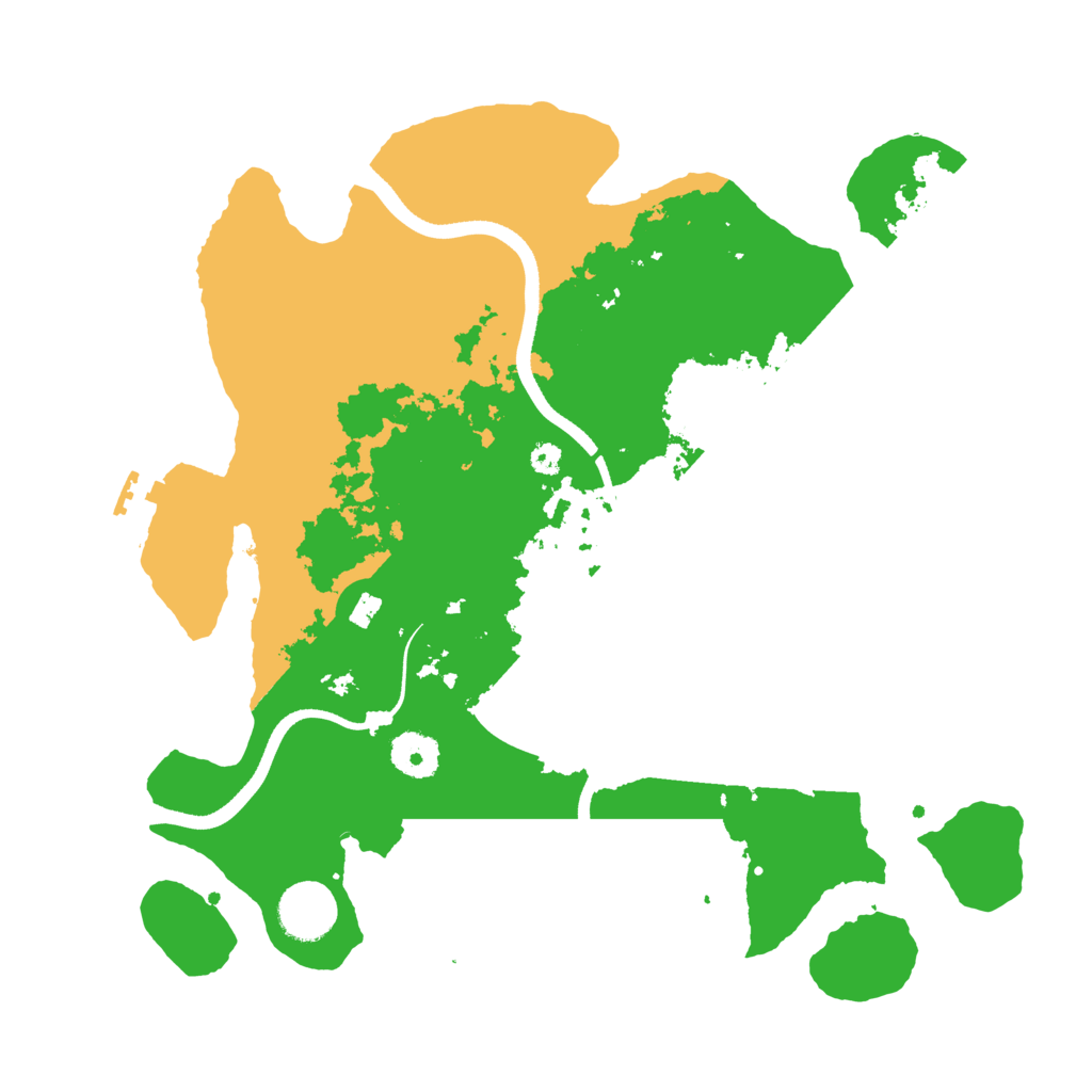 Biome Rust Map: Procedural Map, Size: 3500, Seed: 20250830