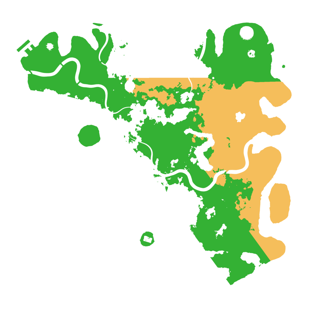 Biome Rust Map: Procedural Map, Size: 4000, Seed: 31443